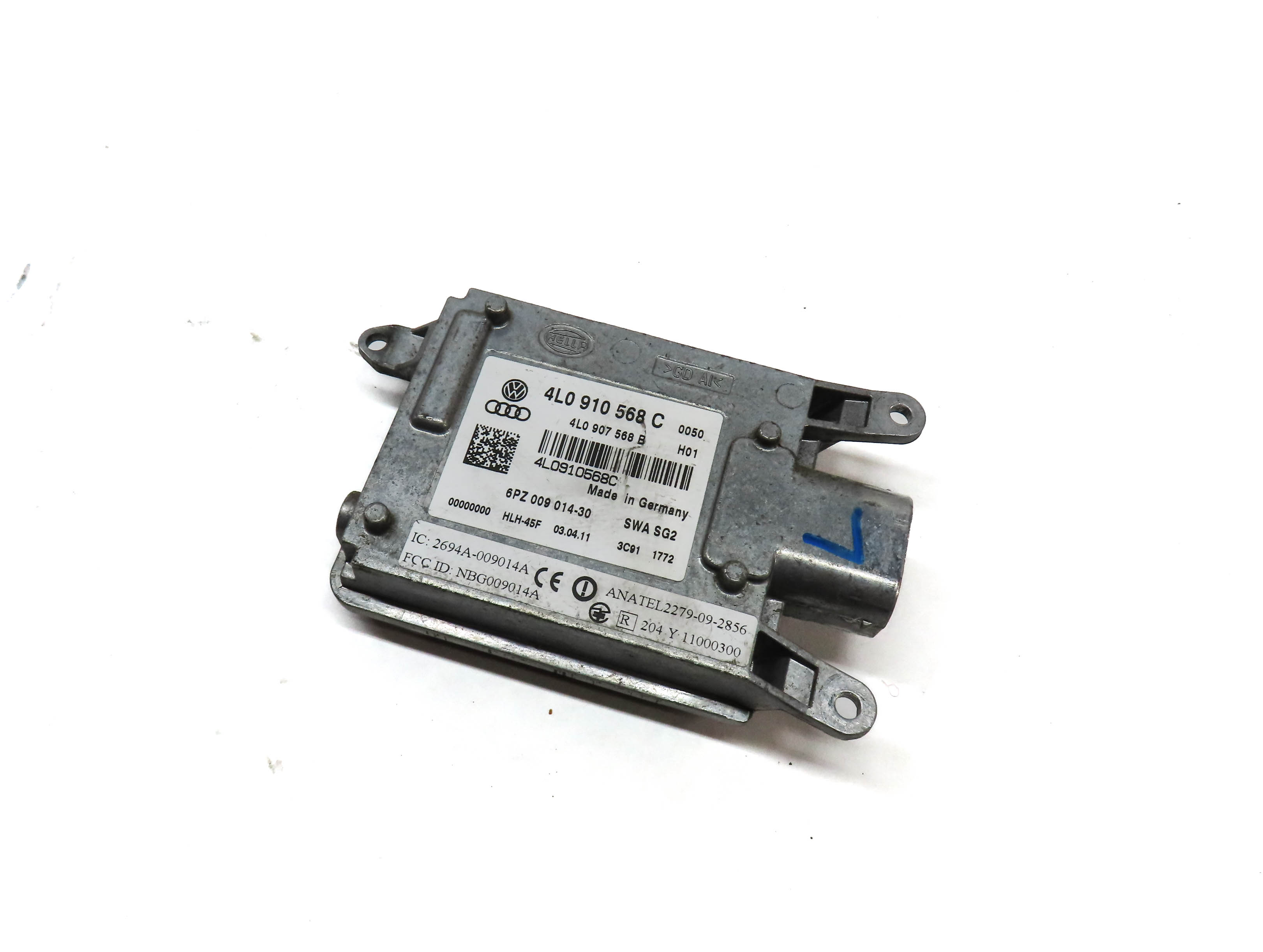 07-12 AUDI A8 S8 Q7 D3 4L LEFT REAR LANE DEPARTURE BLIND SPOT ALERT SLAVE MODULE — exact item pictured